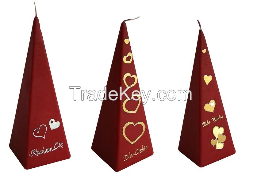 Pyramide fragrance candle walentine&#039;s day love