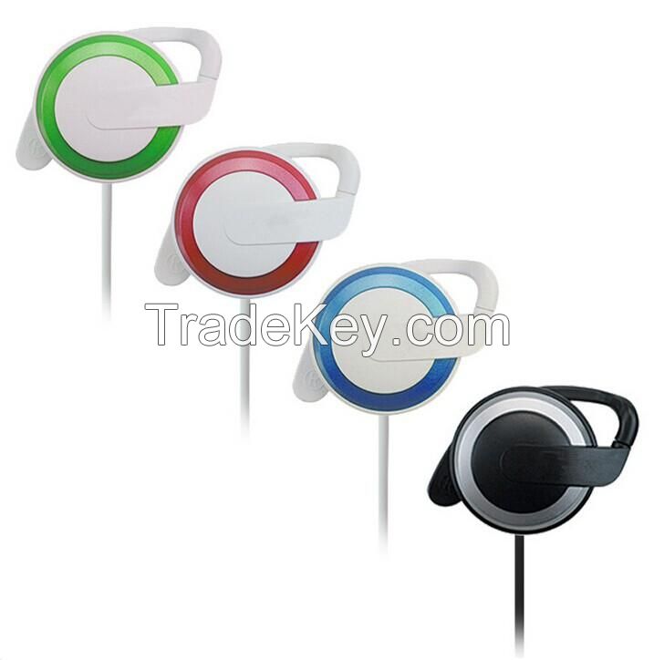 colorful Ear hanging earphones, earhook headset