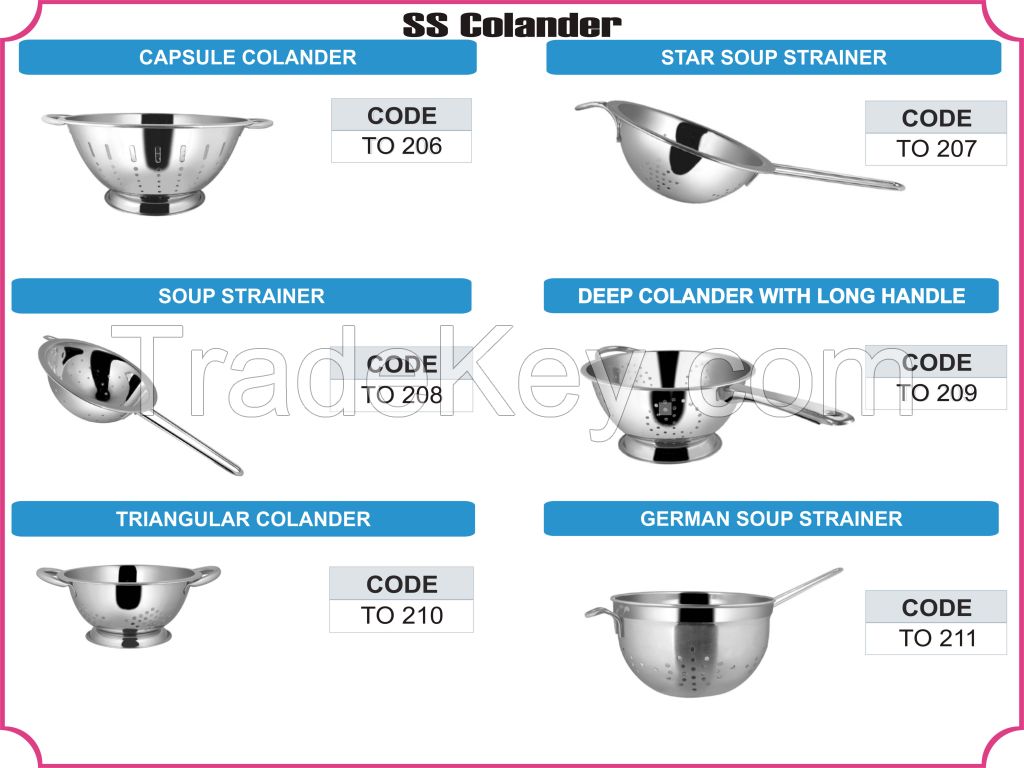 Stainless Steel Colanders