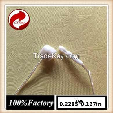 plastic string seal cord lock loop tag