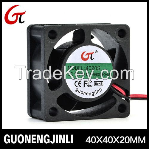 Manufactory Selling 40x40x20mm 4020 12v 24v Small DC Brushless Computer CPU Cooling Fan