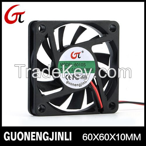 Manufactory Selling DC Fan 6010 60x60x10mm CPU Water Fan OEM 12v DC Brushless Cooling Fan