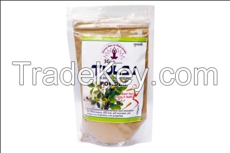 Tulsi Powder from 3GOrganic Ocimum Sanctum 100gms Premium Quality