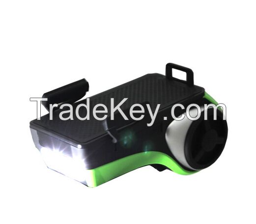 waterproof LED bicycle head lights with bike speaker AV127B[AOVEISE]