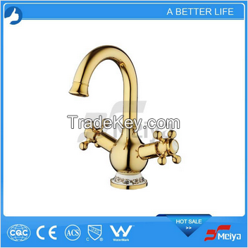 2015 New Arrival Double Handle Basin Faucet