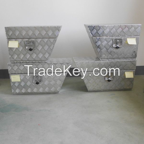 Aluminum Tool Box Under Tray Undertray Trailer Lock Storage Ute Box