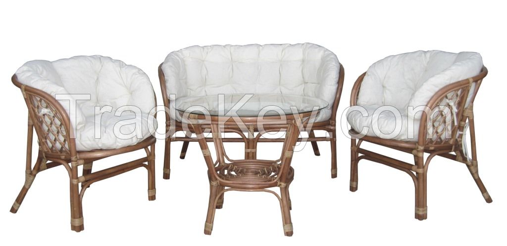 Bahama Rattan Living Set