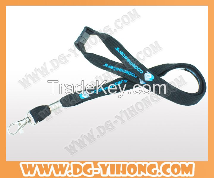 wholesale merchandise custom sublimation printing polyester lanyard with printed emoji as gift