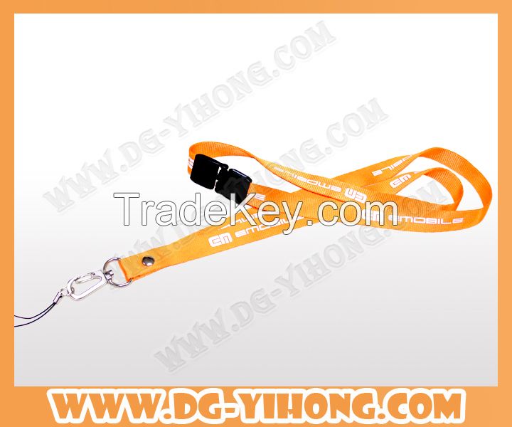 wholesale merchandise custom sublimation printing polyester lanyard with printed emoji as gift