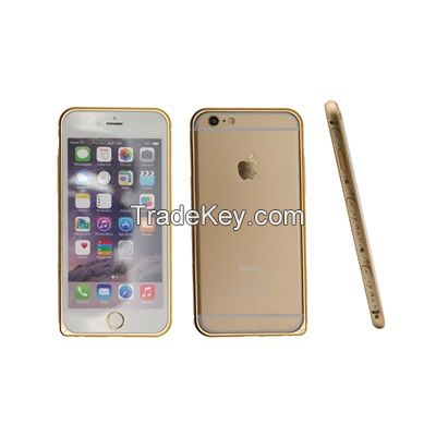 Aluminium alloy metal frame phone case with &amp;quot;my phone&amp;quot; drawing for iphone 5/5s/6/6plus CO-MTL-6023