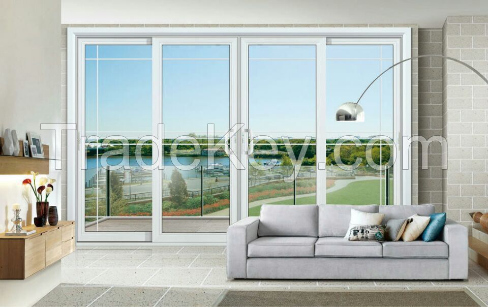 Modern style Aluminum sliding door for Living room/balcony