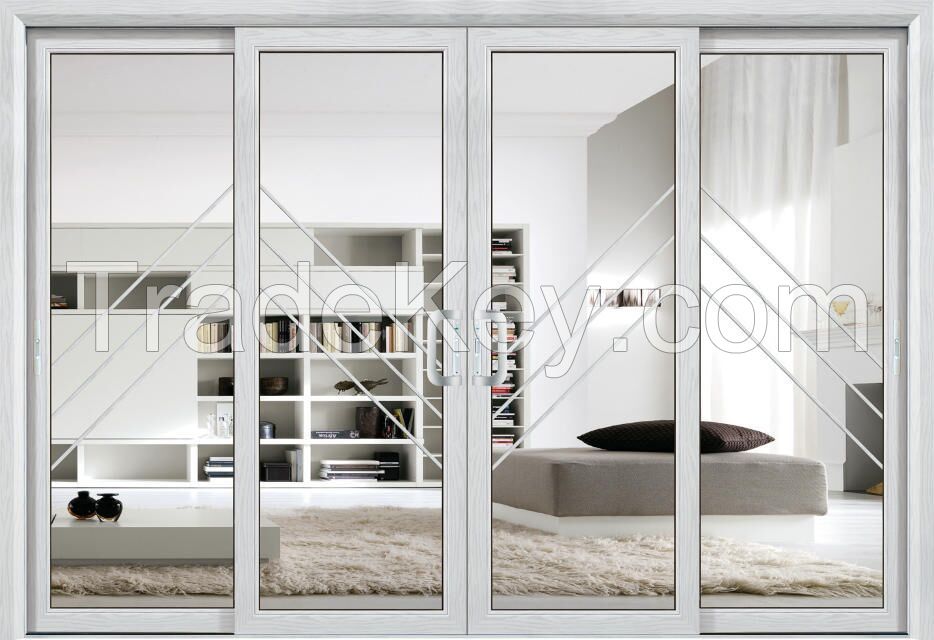 Modern style Aluminum sliding door for Living room/balcony