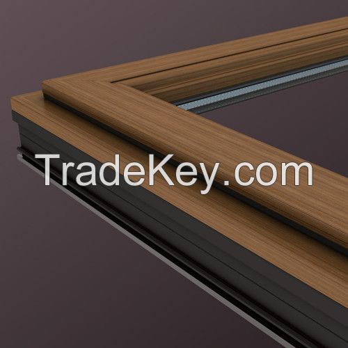 wood window,wood clad aluminum window,aluminum window,casement window