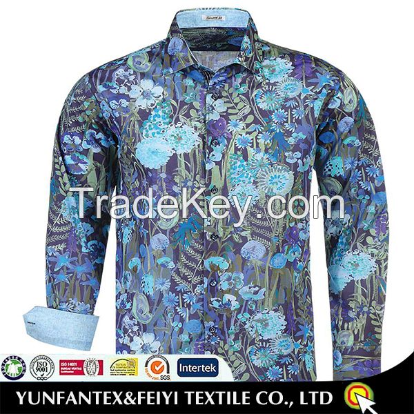 2015 latest cotton super cotton long sleeve formal dress shirt design for men