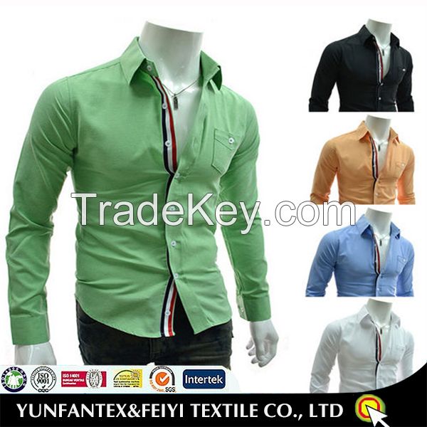 2015 latest cotton super cotton long sleeve fashion casual shirt for men