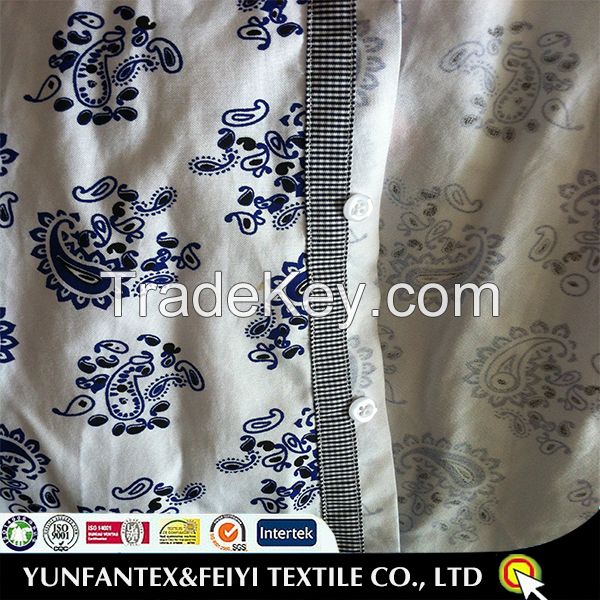 Casual cotton white printed shirt 