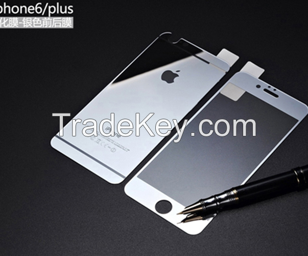 Colorful tempered glass protector for iphone 6/6plus 5/5s/5c