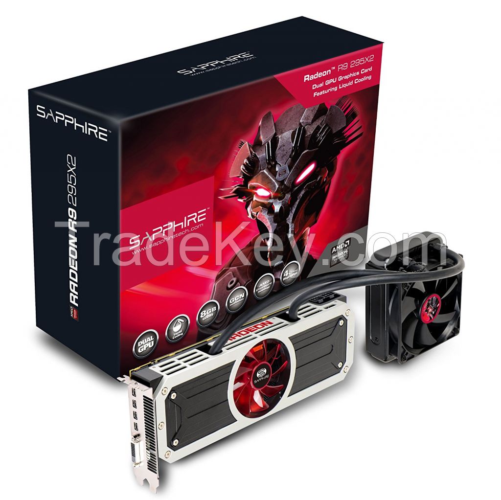 Sapphire Radeon R9 295X2 8GB GDDR5 DVI-D Quad Mini DP PCI-Express Graphics Card