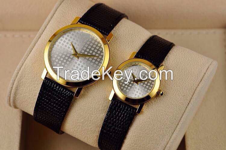 Fashion and luxury couple wristwatch