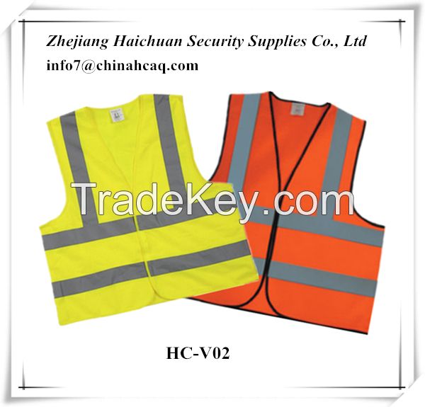 High Visibility Reflective Work Safety Clothes Vest With Reflective Tape