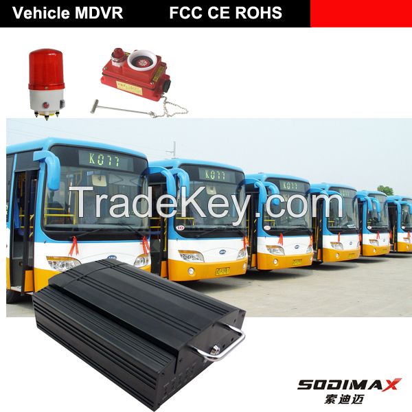 Best Fleet Management 3G realtime 4 channel CCTV vehicle mobile DVR/car rearview mirror camera dvr GPS Tracker mdvr