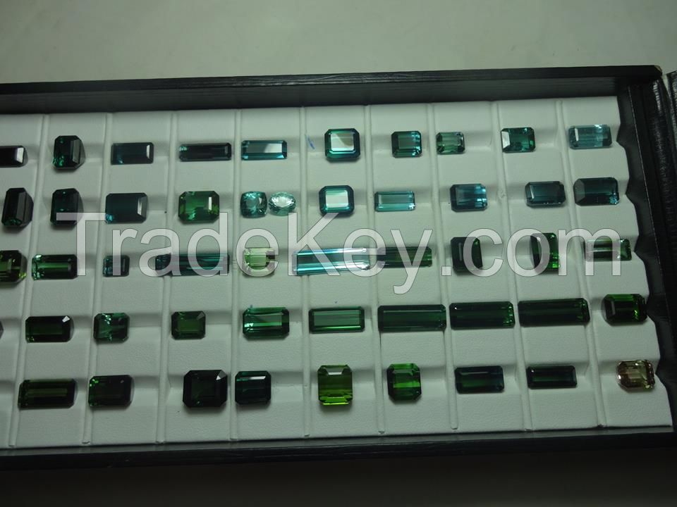 Cut Tourmaline Indicolite