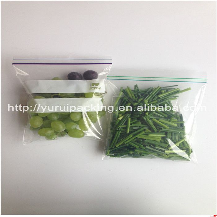 Hot product quart size freezer zipper resealable bag