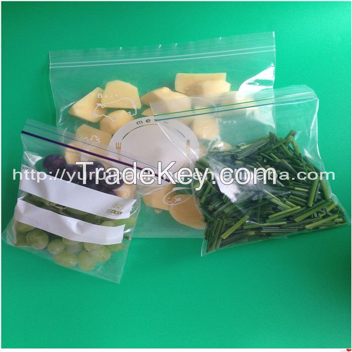 PLASTIC Biodegrable zip lock food packaging bags