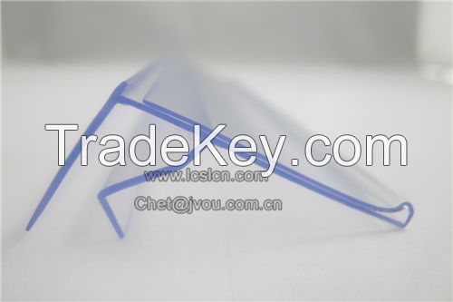 Supermarket clear pvc plastic shelf talker