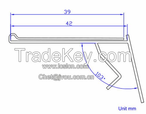 Supermarket clear pvc plastic shelf talker