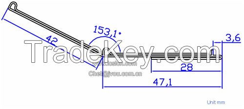 Supermarket pvc plastic label holder strip for shelf