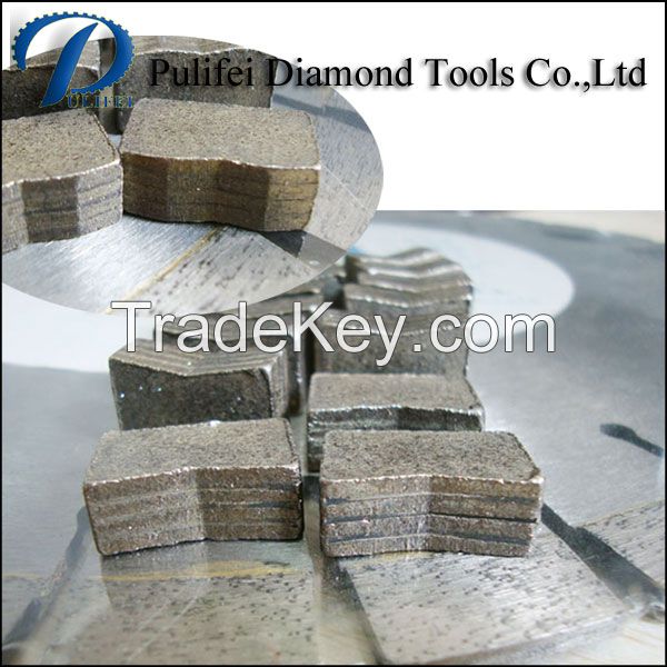 Quartz cutting diamond segment granite block cutting teeth