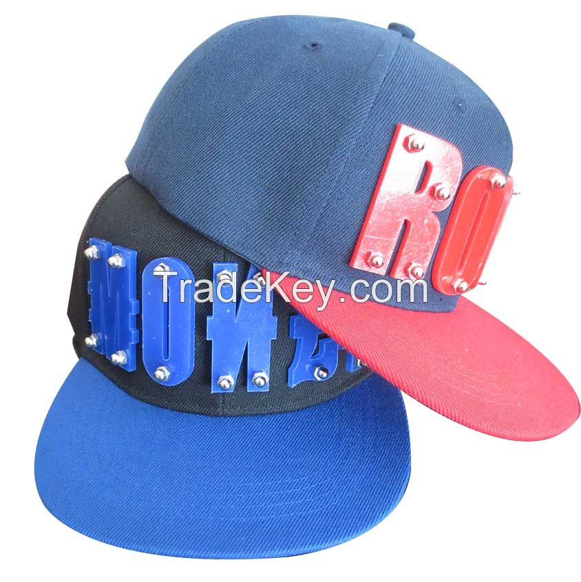 design your own flat brim snapback cap