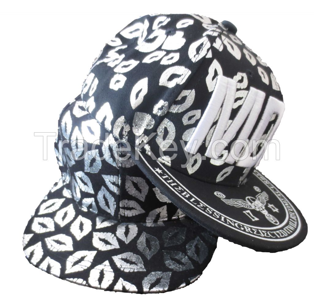 design your own flat brim snapback cap