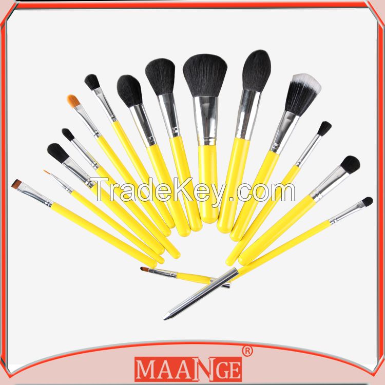 MAANGE Banded Cosmetic Makeup Case 12pcs Professional Makeup Brush Set