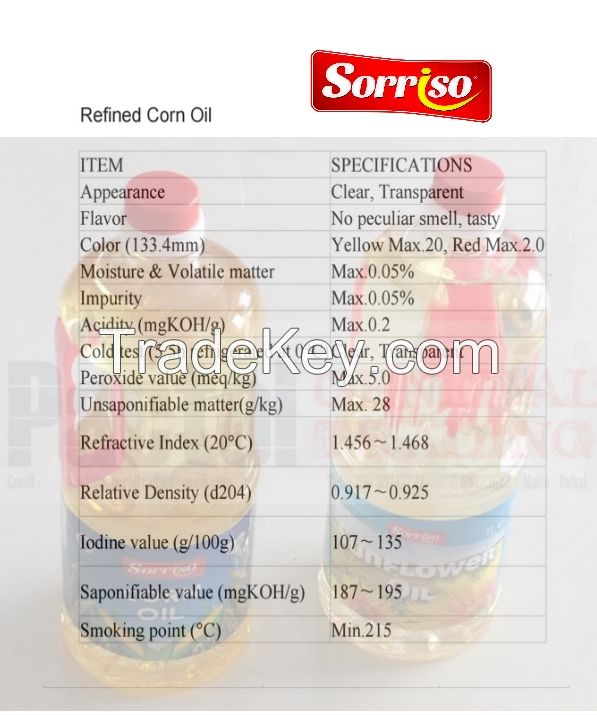 Refined Corn Oil by SORRISO FOODS