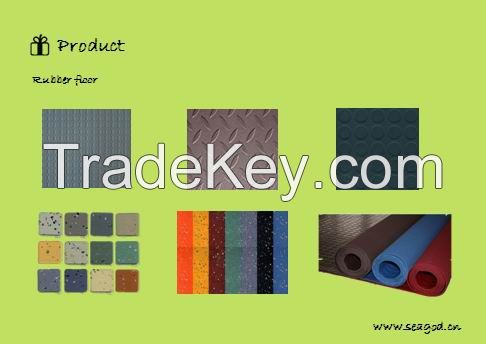 rubber mat/sheeting/flooring/tile/paver