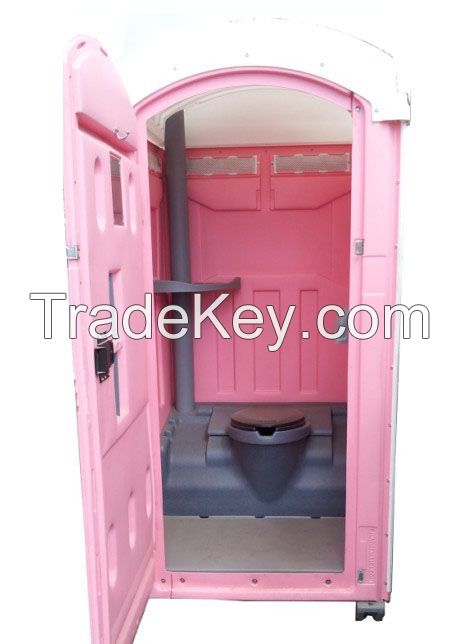 Pink Roto Mold Porta Potty Toilet