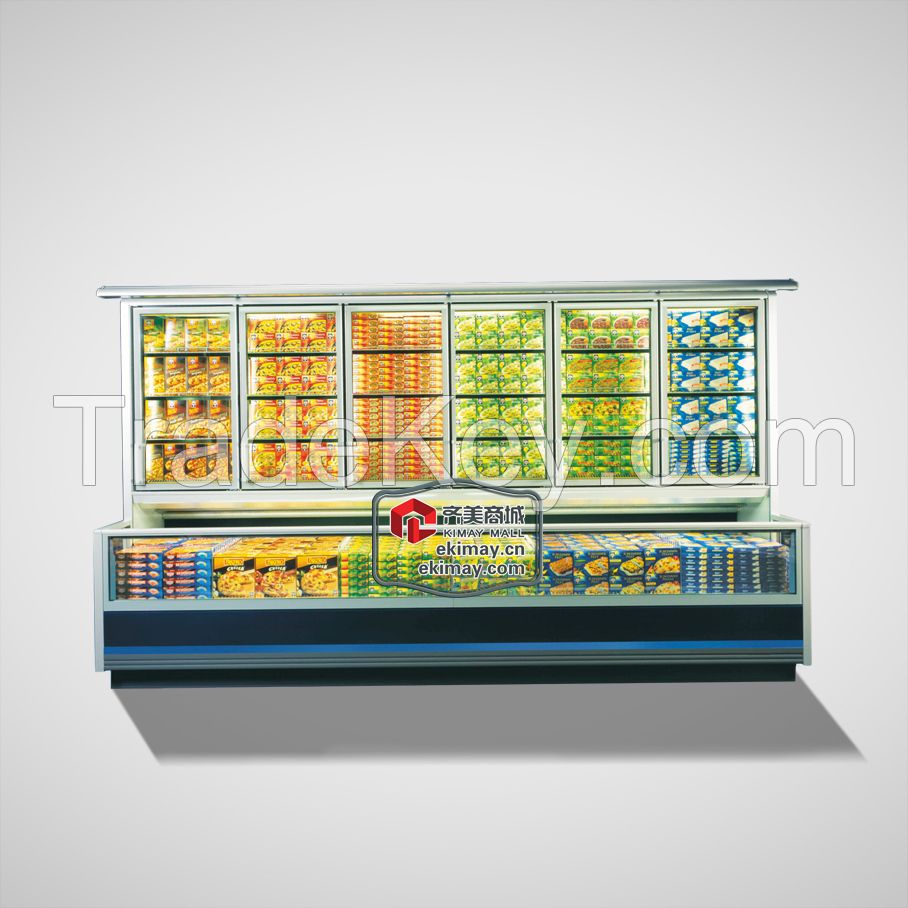 12ZT Combined Multideck Refrigerating freezer display Showcase cooler