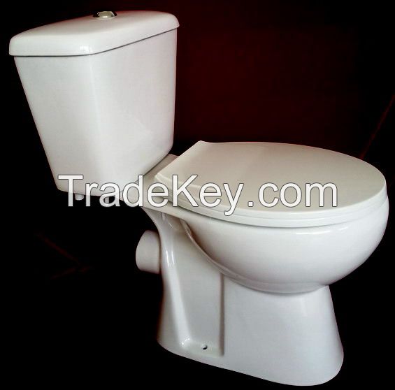 sanitary ware Two piece toilet P trap, good quality cheap prices