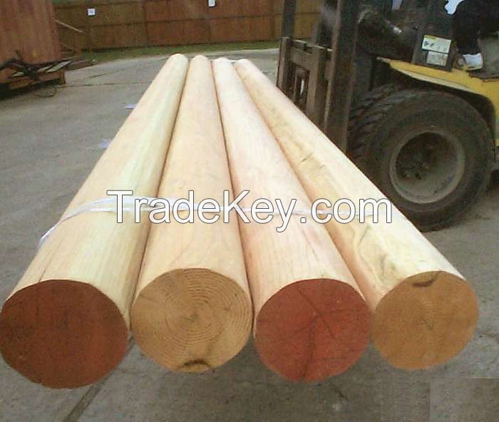 Treated Machine Round Pole, Treated Poles And Timber Products For Sale