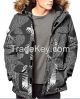 Man Print Down Jacket,...