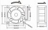 DC 24V 40 x 40 x 10mm 4010 Brushless Cooling Fan