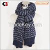 2015 Good looking wool knitted customized scarf for man