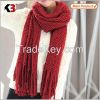 2015 long knitting twisted rope scarf wholesale for adult wrap shawl f