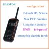 keypress waterproof phone with IP68 certification, GPS/PTT/FM