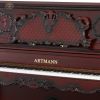 Shanghai Artmann red wood GD125C1 acoustic upright piano vintage piano