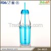 Hot new products for 2015 plastic drinking water bottle with straw