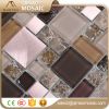 Marble Wall Tile Mixed Brushed Aluminium Ice Crackle Crystal Glass Mosaic 