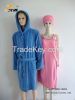 microfiber bathrobe wh...